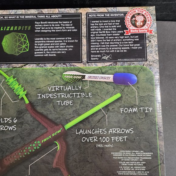 Faux Bow 4.0 Lizardite, Marky Starky The Feel of Real Archery Toy Ages 8 Plus - Picture 8 of 10